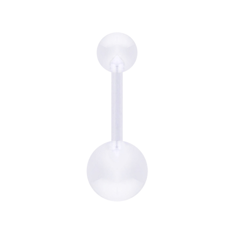 Banane transparent mit zwei Kugeln