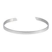 K12 - Manchette ajustable en argent - 5 mm