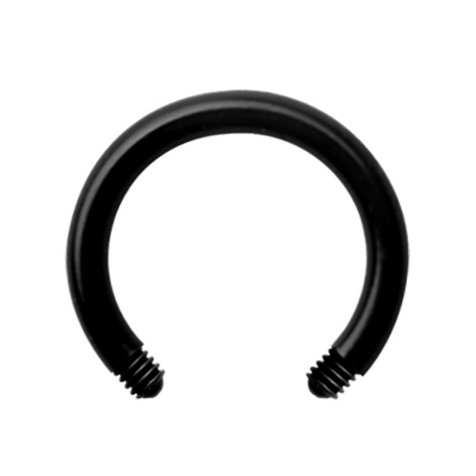 Micro Circular Barbell-Stab schwarz