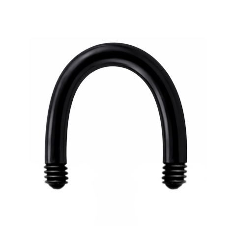 Barre Micro Circular U Barbell noire