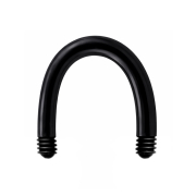 Barre Micro Circular U Barbell noire