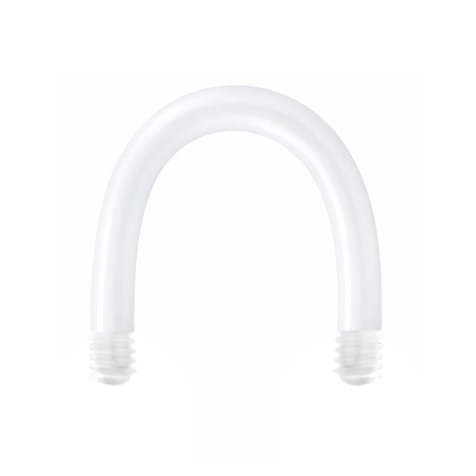 Barre Micro Circular U Barbell blanche