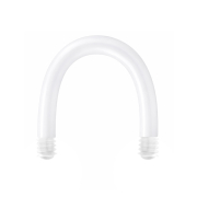 Barre Micro Circular U Barbell blanche