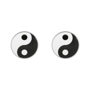 Ohrstecker silber Yin Yang