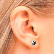 Ohrstecker silber Yin Yang