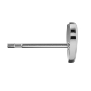 Ohrstecker silber mit Herz Glitter blau