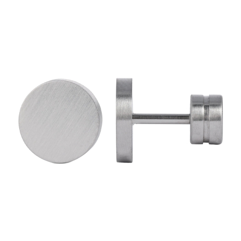 K12 - Silver Steel Stud Earring