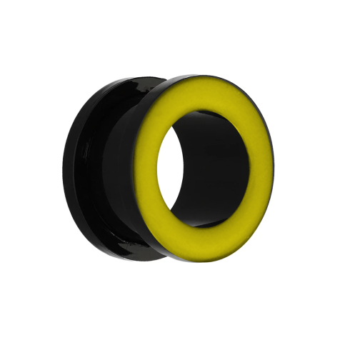 Tunnel carnoso con bordo giallo