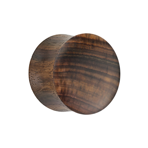 Flared plug en bois de sono