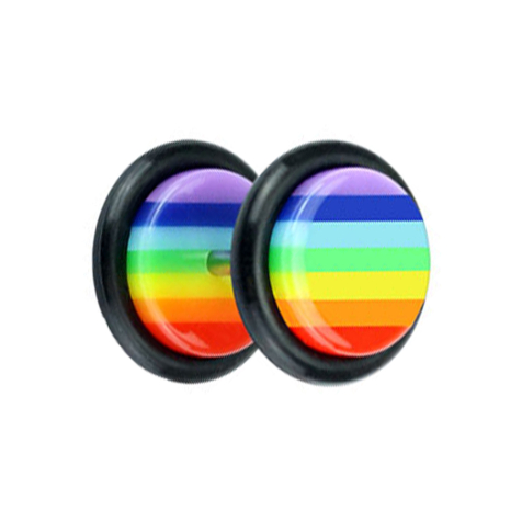 Fake Plug in Regenbogenfarben