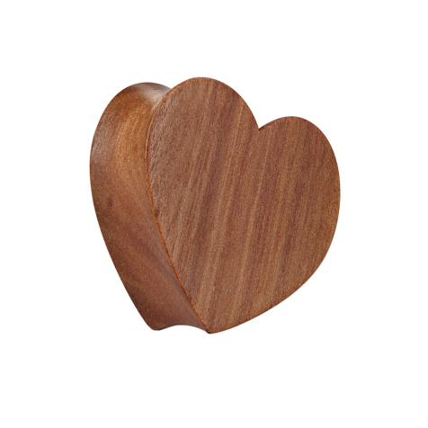 Flared Plug coeur en bois de cerisier