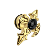 Fake Plug Stammes-Kreuz vergoldet