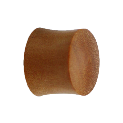 Flared plug made from teak