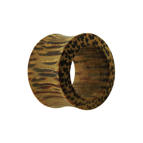 Flared tunnel made from coconut wood