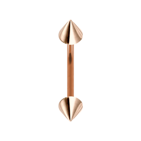 Banana rose gold with two cones