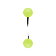 Micro banana with two acrylic balls green "Glow"