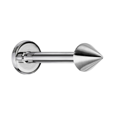 Labret argenté avec cône