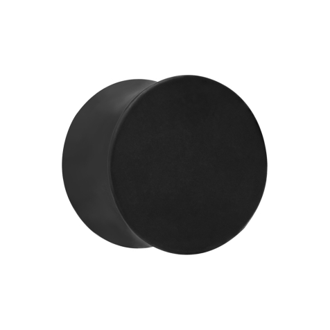 Flared plug black matt